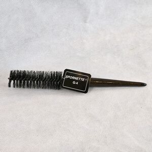 SPORNETTE G 4 Round Bottle Brush Boar Bristles Wood Handle Rat Tailed Hair New